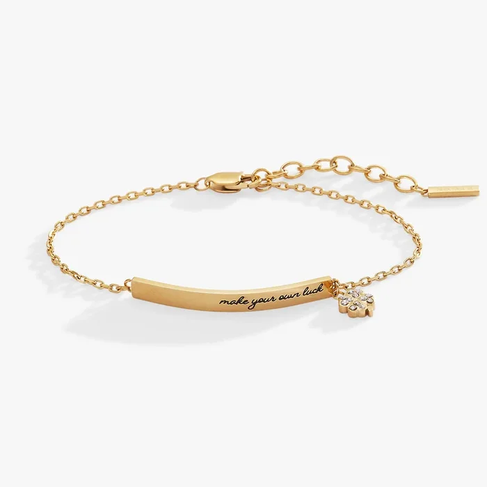 “Make Your Own Luck” Inline Bracelet