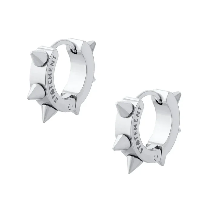 8mm Spiked Hoop Earrings