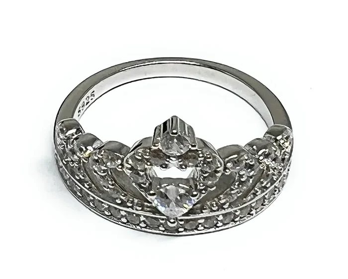 .925 Silver Crown CZ Ring (FCS 30)