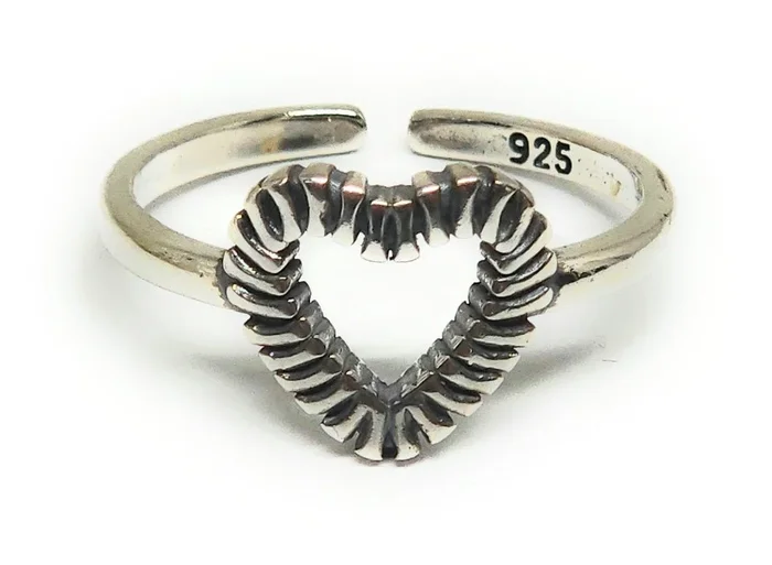 .925 Silver Heart Ring