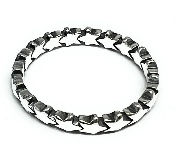 .925 Silver Mini Stars Band Ring (FCS 12)