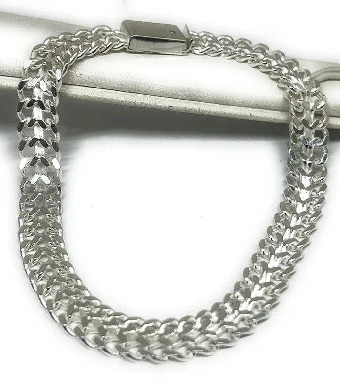 .925 Silver PETATILLO LINK 8-8.5 inch 8.2mm width Braccelet