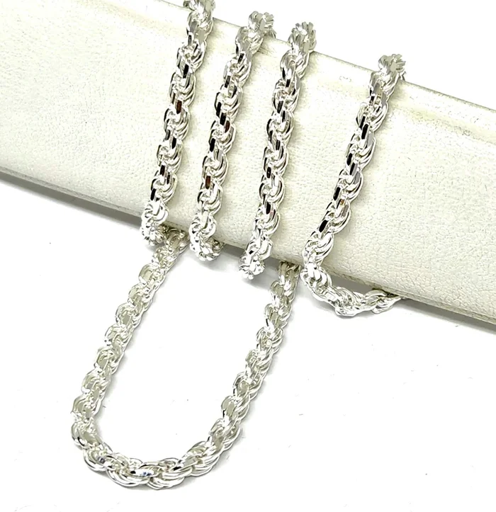 .925 Silver Rope Chain 18-26 inch 3.3mm Widthe