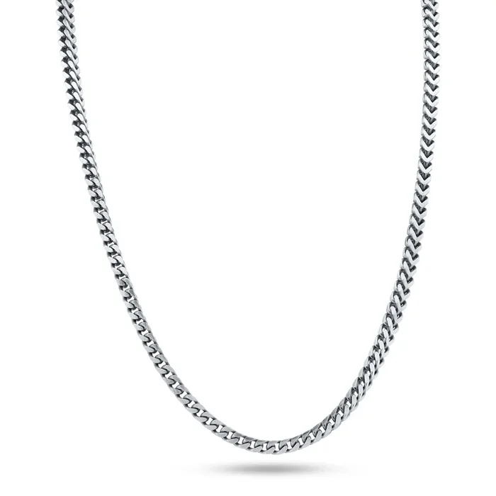 925 Sterling Gun Metal Plated 100 3.1mm Franco Chain – CH959