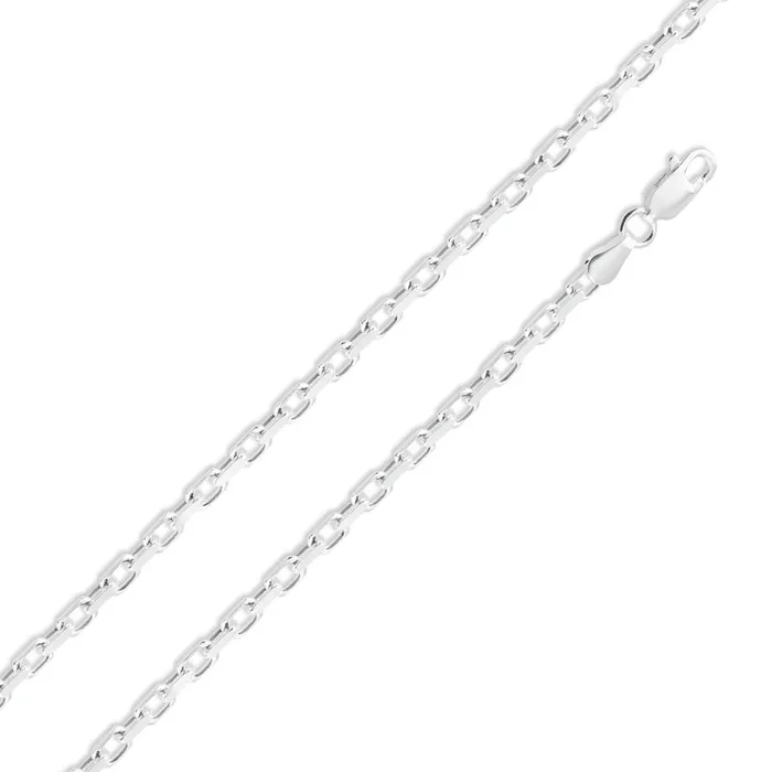 925 Sterling Silver Diamond Cut Forzatina Link 120 Chain or Bracelet 3.5mm – CH19-120