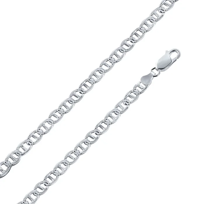 925 Sterling Silver Flat Marina 1 Sided 100 DC 4.4mm Chain – CH670