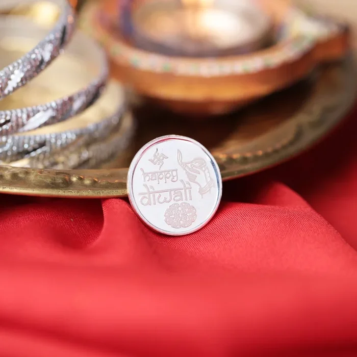 999 Silver Coin – Happy Diwali (5g)