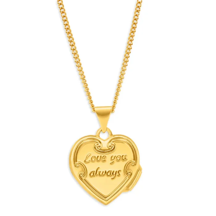9ct 2 Toned ‘Love You Always’ Locket