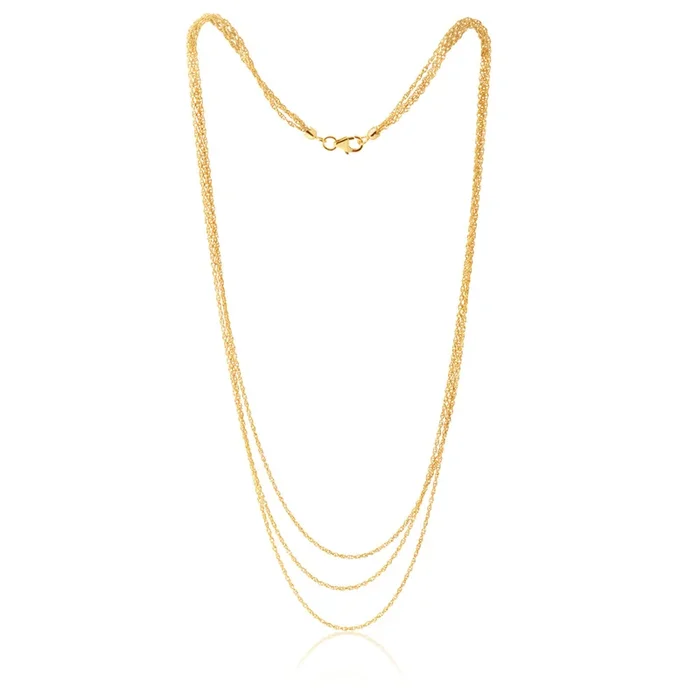 9ct Gold Silverfilled 43cm Necklace