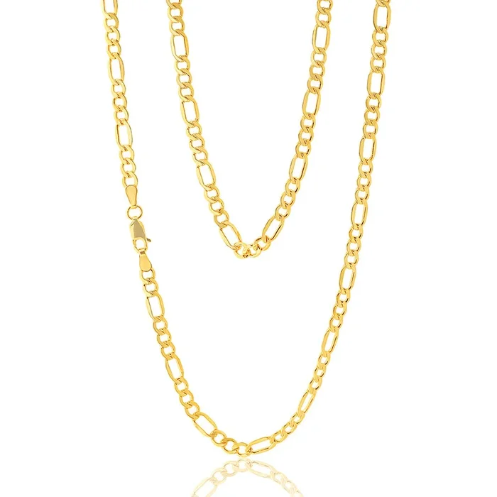 9ct Silverfilled Figaro 100gauge 55cm Chain