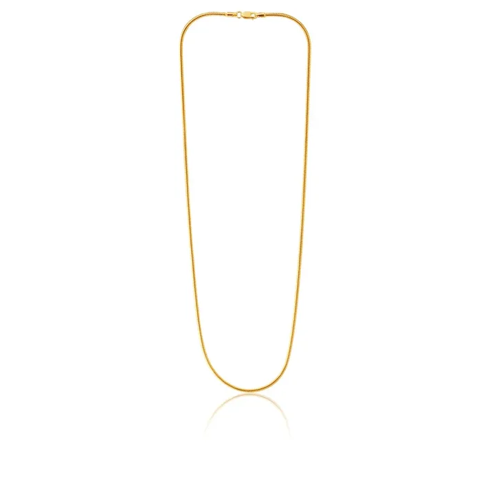 9ct Silverfilled Snake 45cm 50Gauge Chain
