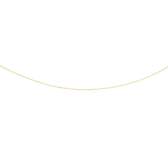 9ct Yellow Gold Dicut Balls 45cm Chain