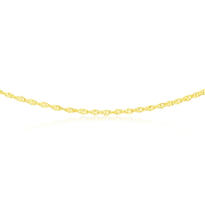 9ct Yellow Gold Silver filled 50cm Chain