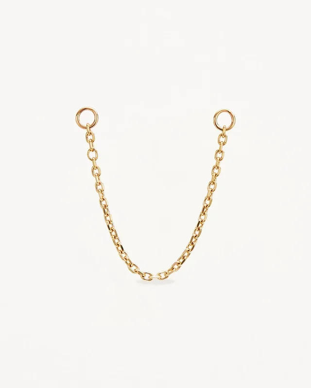 9k Solid Gold Earring Threader – 4cm