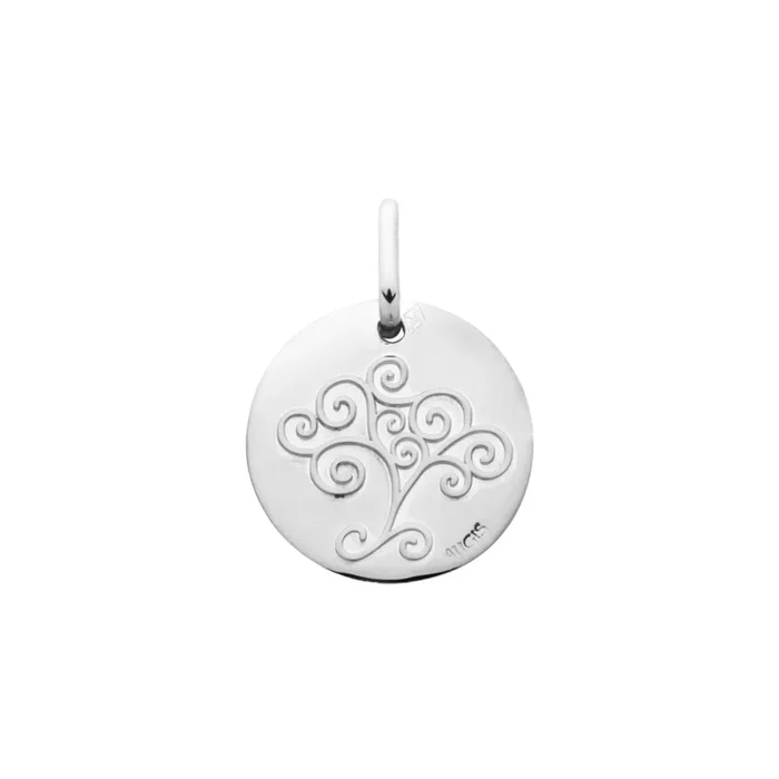 A.Augis white gold arabesque Tree of Life christening medal – Lepage