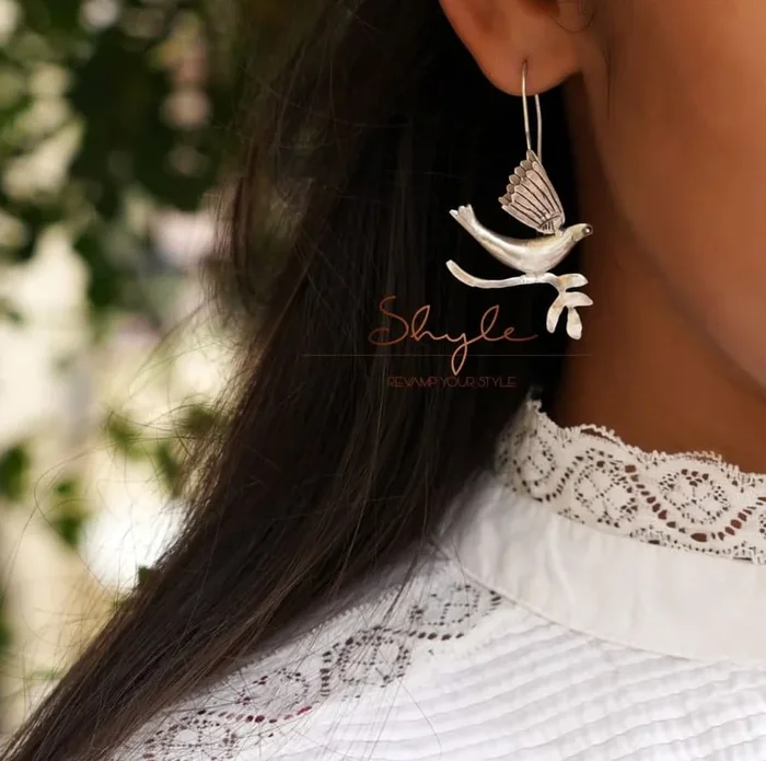 Adya Flying Bird Statement Earring