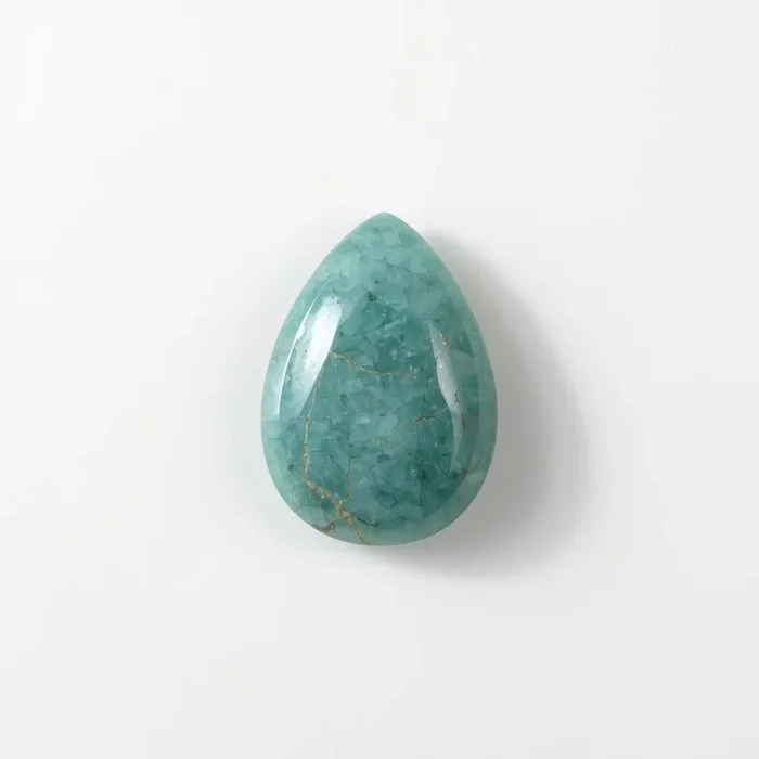 Amazonite 10PC Tiny 4×6 MM Pear Cabochon Green Lustrous semi Precious Loose Gemstone