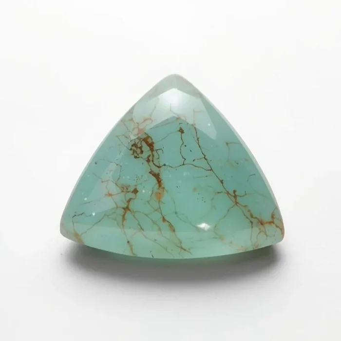 Amazonite 1PC Large 10×10 MM Triangle Cabochon Green Shine semi Precious Precious Gemstone