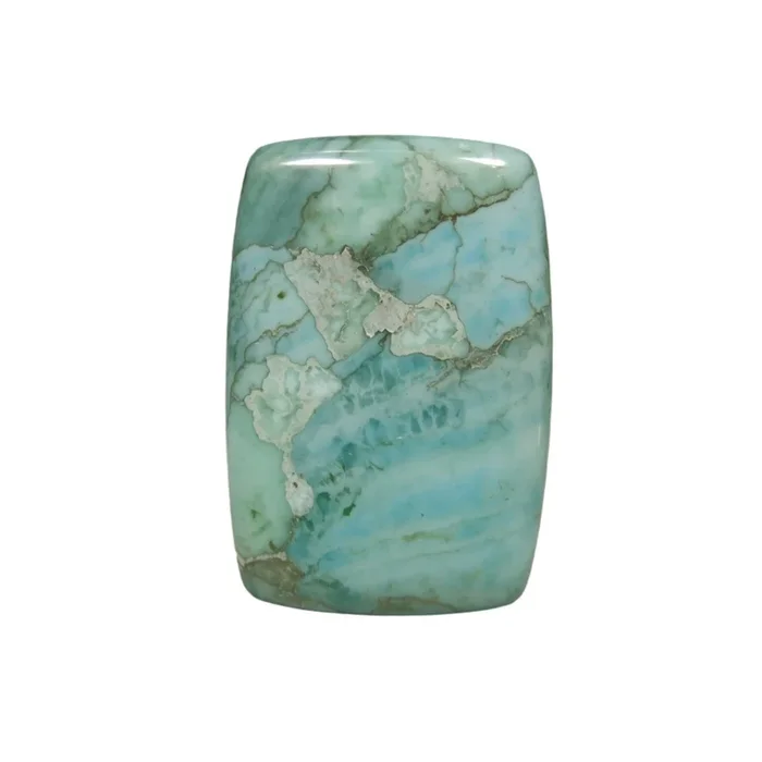 Amazonite 1PC Large 10×12 MM Emerald Cabochon Green Lustrous semi Precious Semi Precious Gemstone