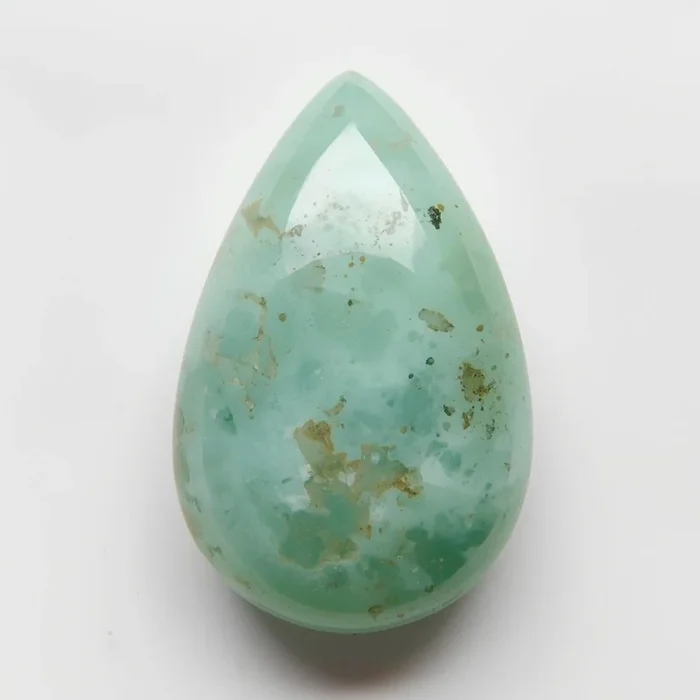 Amazonite 1PC Large 10×12 MM Pear Cabochon Green Brilliant semi Precious Precious Gemstone