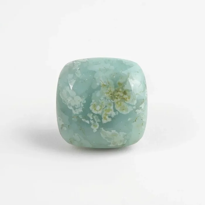 Amazonite 1PC Small 7×7 MM Cushion Cabochon Green Fine semi Precious Semi Precious Gemstone