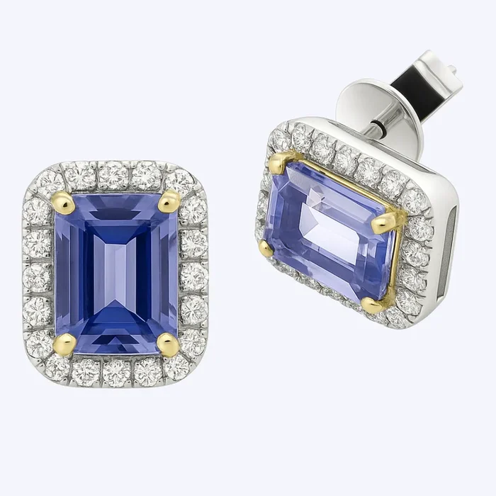 Amelie Sapphire & Diamond Studs