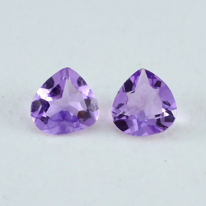 Amethyst 1PC Chunky 15×15 MM Heart Faceted Purple Superior Semi Precious Gems