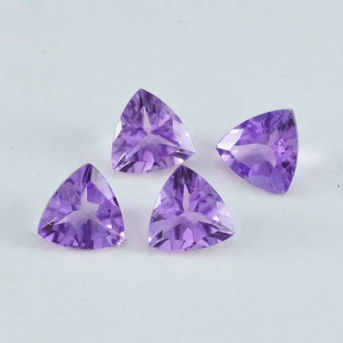 Amethyst 1PC Small 7×7 MM Triangle Faceted Purple Splendid Semi Precious Gems