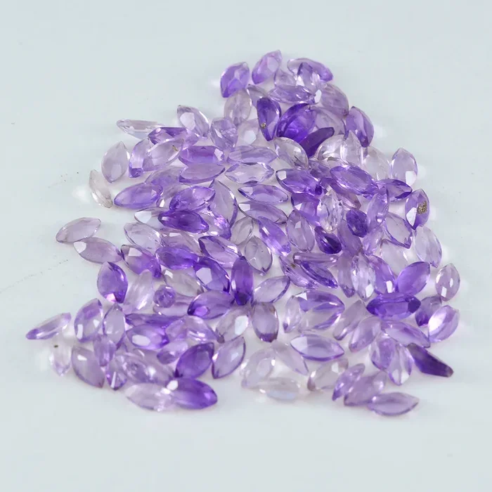Amethyst 1PC Tiny 3×6 MM Marquise Faceted Purple Natural Semi Precious Gems