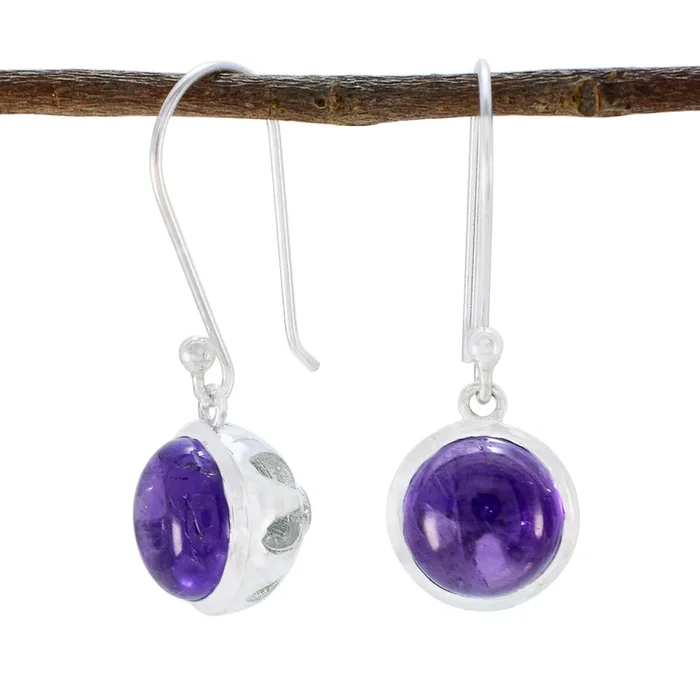 Amethyst Middle Eastern Dayana multiple Dangle Purple 92.5 Silver Earring