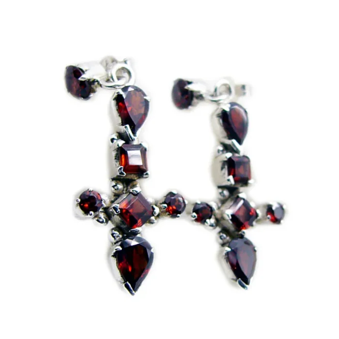 Amethyst Moroccan Nayara multiple Dangle Purple 925 Sterling Silver Earring