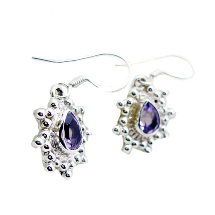 Amethyst Spanish Camilla multiple Dangle Purple 92.5 Silver Earring