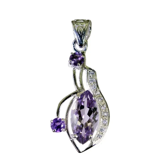 Amethyst Tiny Middle Eastern 925 Silver multiple Amelia Armor Purple Pendant Jewelry
