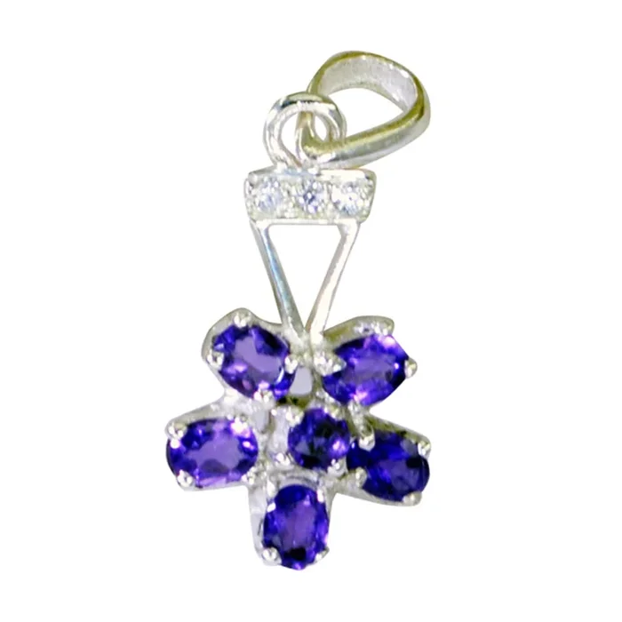 Amethyst Tiny Middle Eastern 925 Silver multiple Valentina Graceful Purple Pendant Jewelry