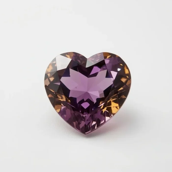 Ametrine 10PC Tiny 3×3 MM Heart Faceted Multicolor Fiery Semi Precious Loose Gemstone