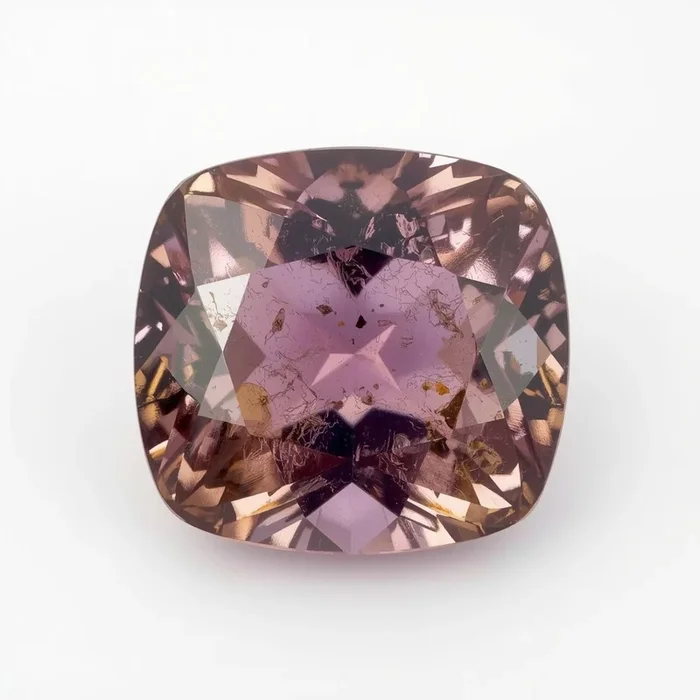 Ametrine 1PC Large 11×11 MM Cushion Faceted Multicolor Fine Semi Precious Loose Gemstone