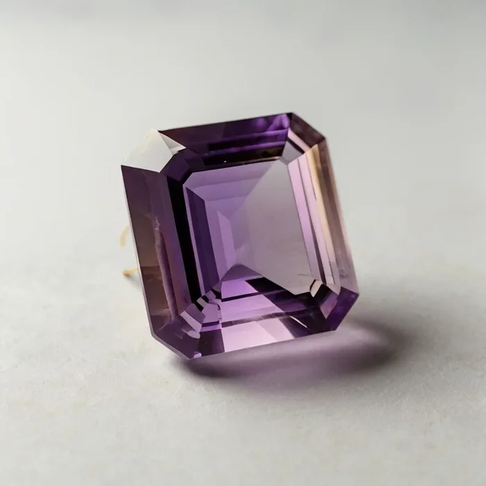 Ametrine 1PC Tiny 5×5 MM Square Faceted Multicolor Sparkling Semi Precious Gems