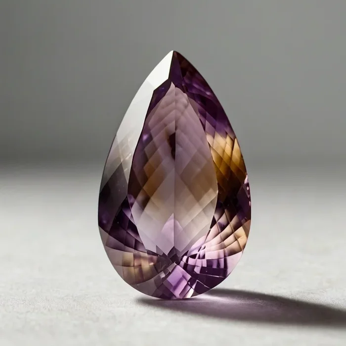Ametrine 1PC Tiny 5×7 MM Pear Faceted Multicolor Pure Semi Precious Loose Gemstones