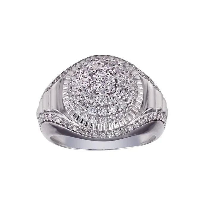 Anillo de plata de ley 925 rodiada con circonita cúbica – GMR00316