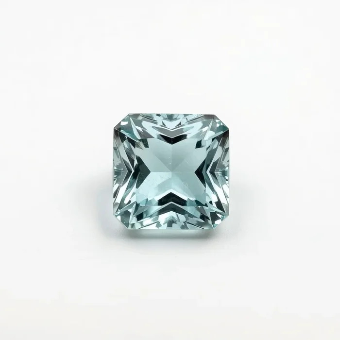 Aquamarine 10PC Tiny 3×3 MM Square Faceted Blue Fiery Semi Precious Gems