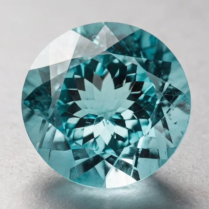 Aquamarine 1PC Large 12×12 MM Round Faceted Blue High-Quality Semi Precious Loose Gems