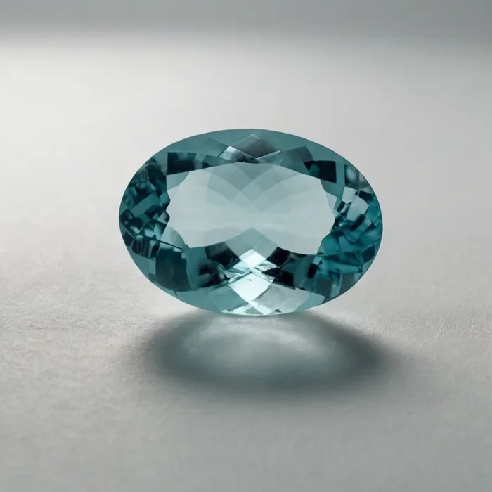 Aquamarine 1PC Small 6×8 MM Oval Faceted Blue Luster Semi Precious Loose Gems