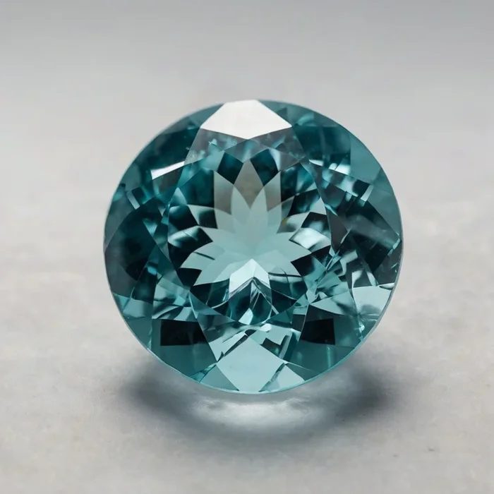 Aquamarine 1PC Small 7×7 MM Round Faceted Blue Splendid Semi Precious Gems