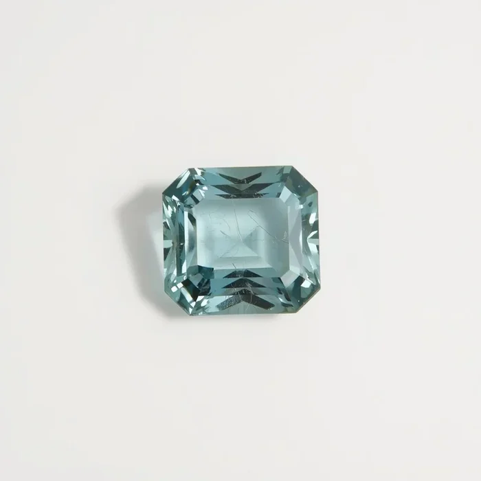 Aquamarine 1PC Small 7×7 MM Square Faceted Blue Splendid Semi Precious Gems