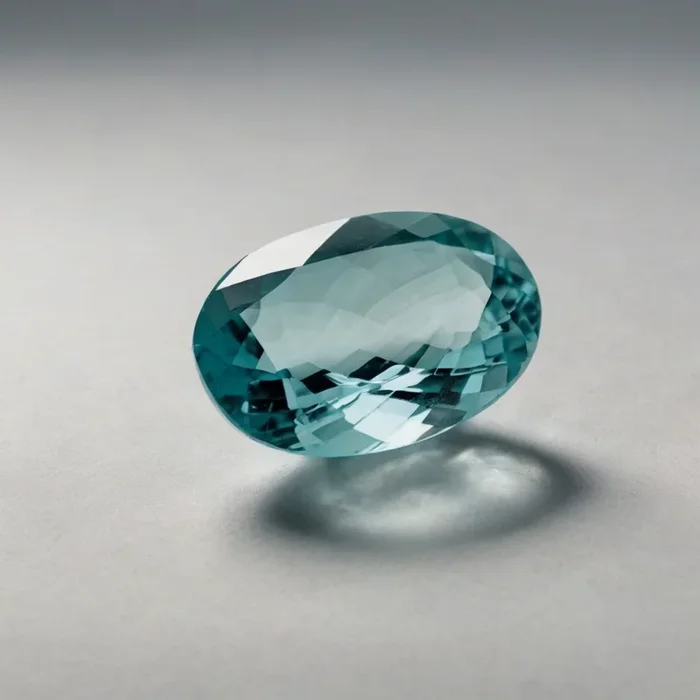 Aquamarine 1PC Tiny 4×6 MM Oval Faceted Blue Polished Semi Precious Loose Gemstones