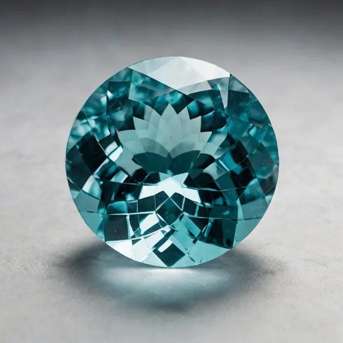 Aquamarine 1PC Tiny 5×5 MM Round Faceted Blue Sparkling Semi Precious Loose Gemstone