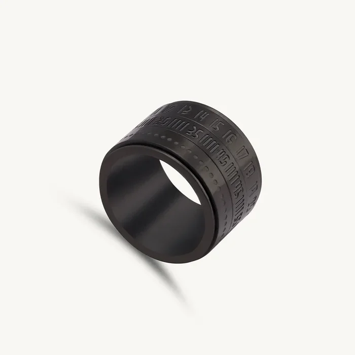 Arabic Numerals Punk Men’s Ring