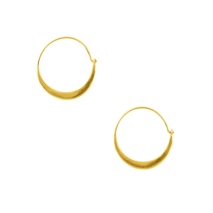 Arc Hoops in Gold – 1″