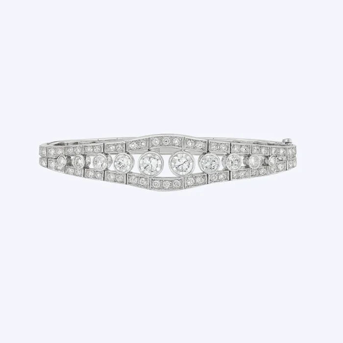 Art Deco Diamond Illusion-Set Bracelet