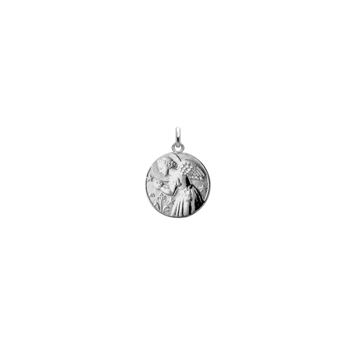 ARTHUS BERTRAND Angel with Lily medal white gold| Lepage